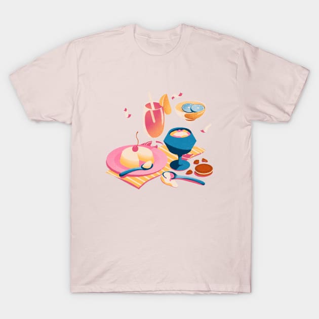 Summer Food T-Shirt by aykimkio